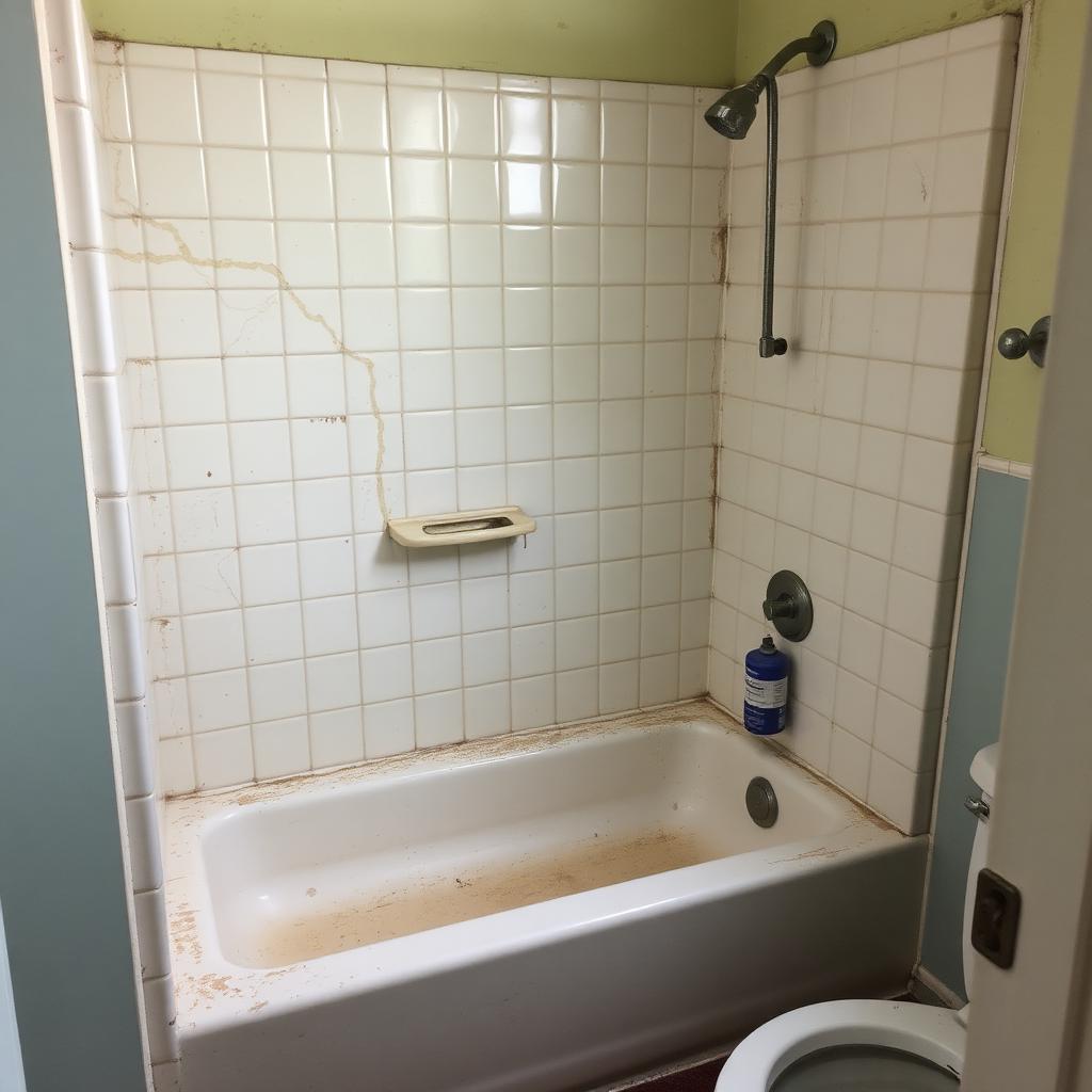 Tub-to-Shower Conversion — Before & After — before